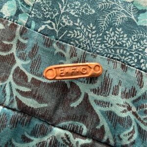 Vintage EnFamil Advertising Baby Diaper Pin E.F.C. Gold Tone